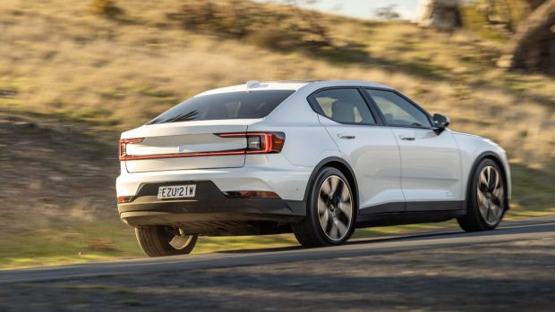 MY24 Polestar 2 longue portée double moteur tir de conduite arrière 3/4