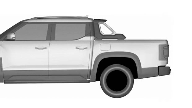 Image du brevet BYD ute 2024, angle latéral, prise de vue arrière