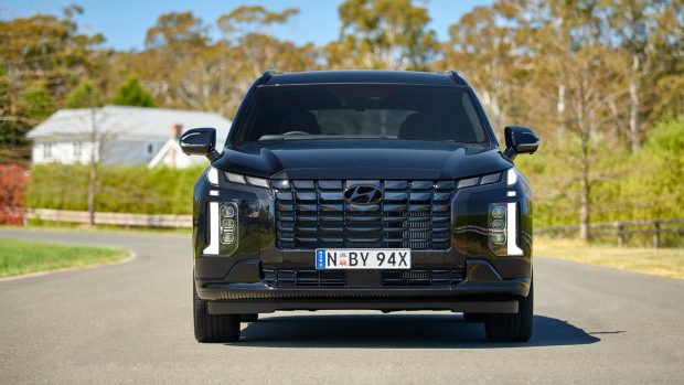 Partie avant du Hyundai Palisade Calligraphy Black Ink 2024