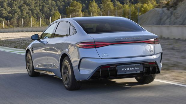 Vue arrière d'un sceau BYD 2024