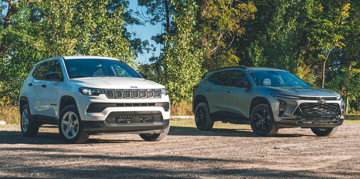 Chevrolet Trax 2024 contre Jeep Compass 2023