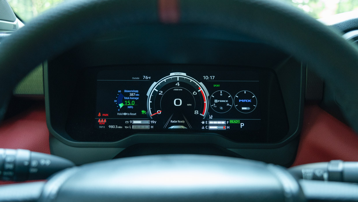 Jauges numériques intérieures Toyota Tundra TRD 2023