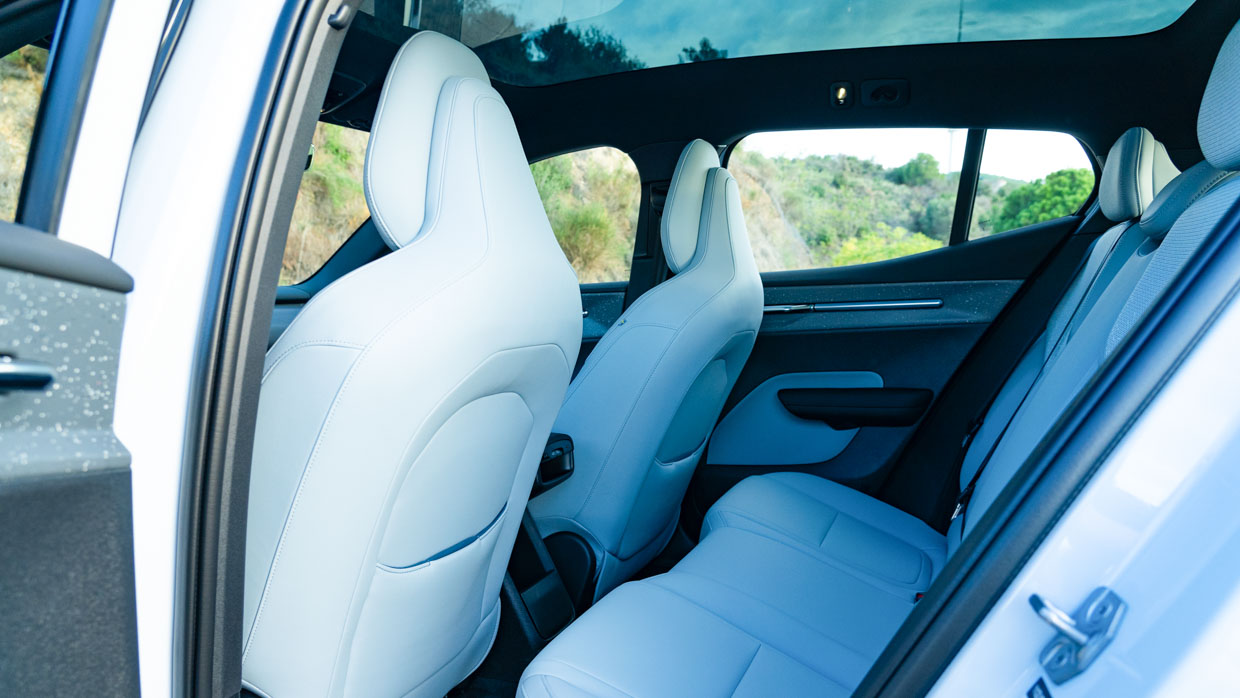 Banquette arrière intérieure Volvo EX30 2023