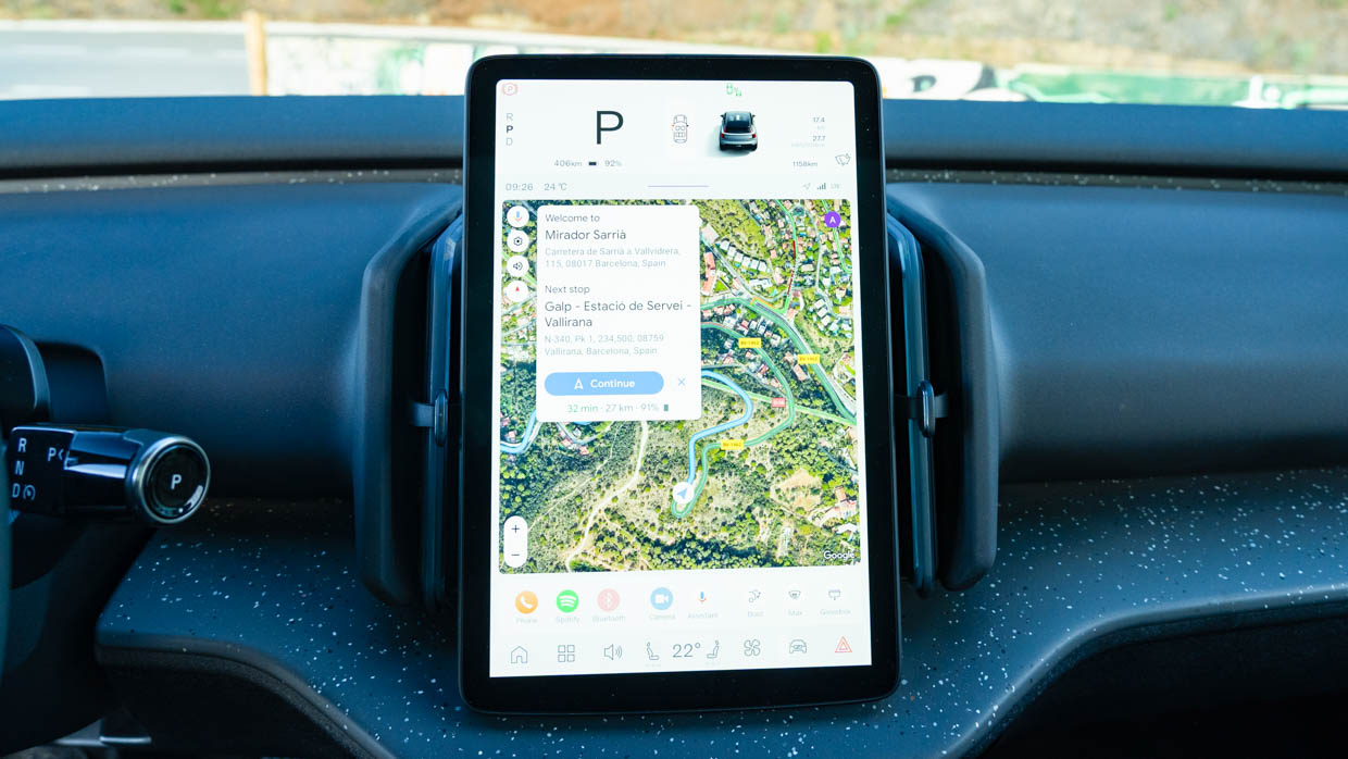 Écran tactile intérieur Volvo EX30 2023