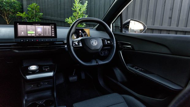 Plan large intérieur de la MG4 2023 (sièges Excite)