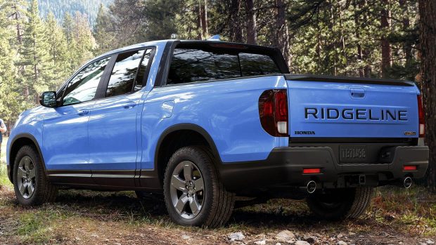 2024 Honda Ridgeline Trailsport arrière 3/4 bleu