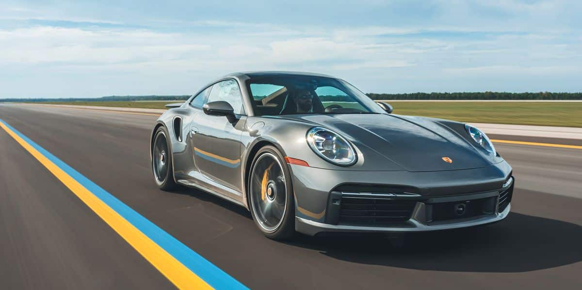 Porsche 911 Turbo S au test de vitesse de 0 à 150 à 0 MPH 2023