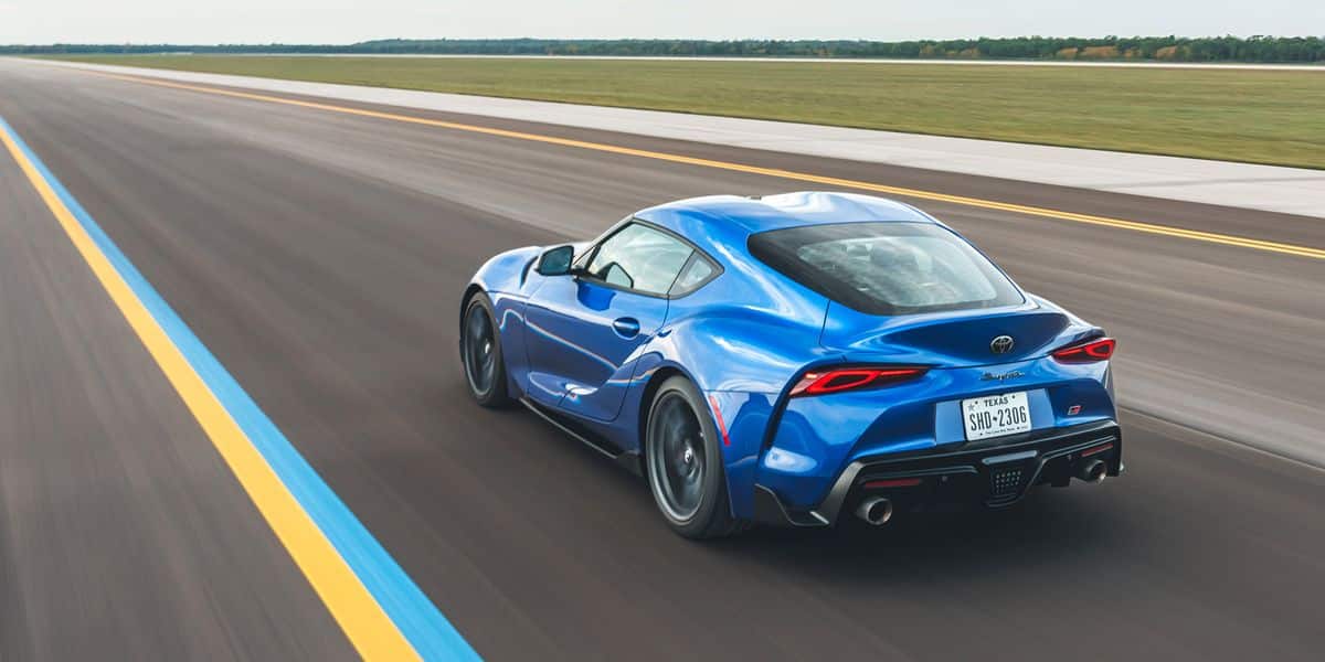 Toyota GR Supra 3.0 au test de vitesse de 0 à 150 à 0 MPH 2023