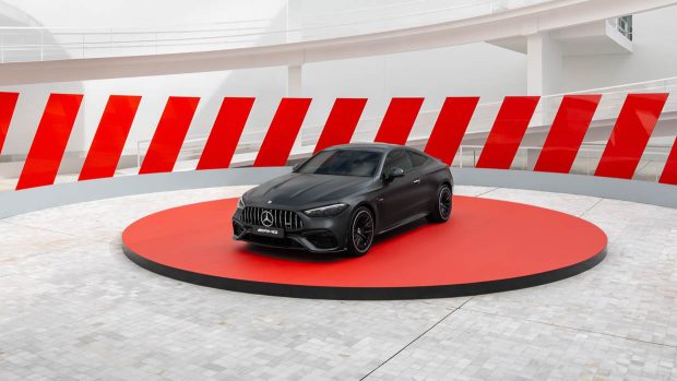 Photo lointaine de la Mercedes-AMG CLE 53 4Matic 2024