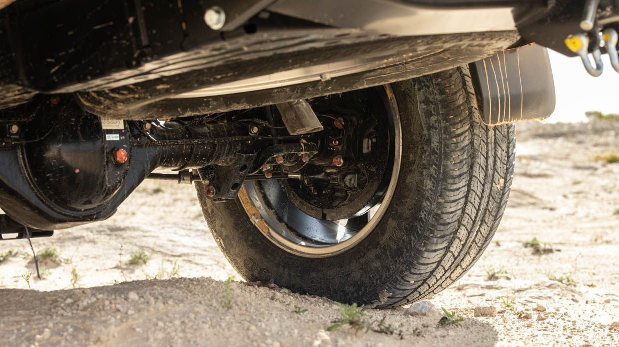 Suspension du prototype Mitsubishi Triton 2024