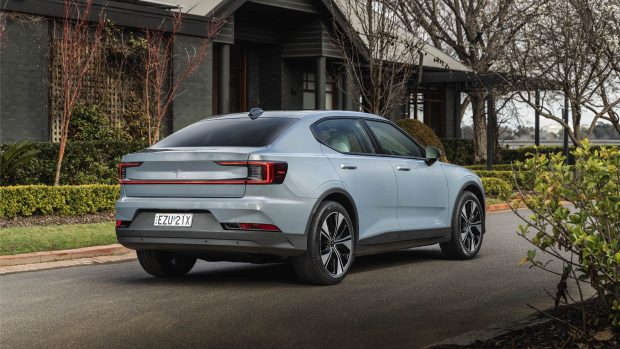 MY24 Polestar 2 longue portée monomoteur arrière 3/4 statique