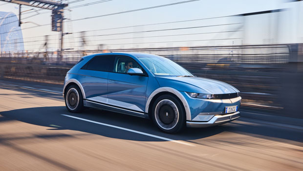 Hyundai Ioniq 5 2022 Australie profil latéral bleu