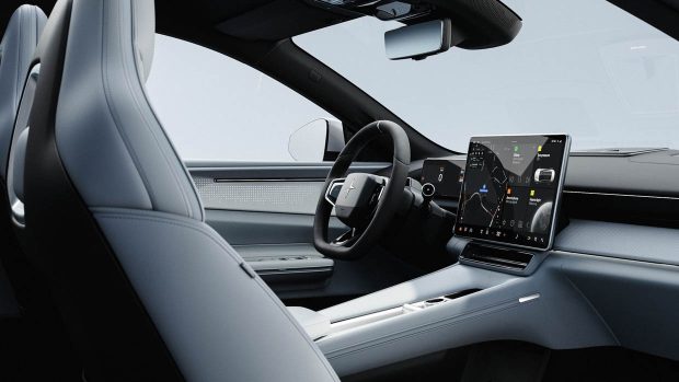 Photo intérieure de la Polestar 4 2024