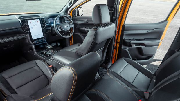 Intérieur du Ford Ranger Wildtrak X 2023
