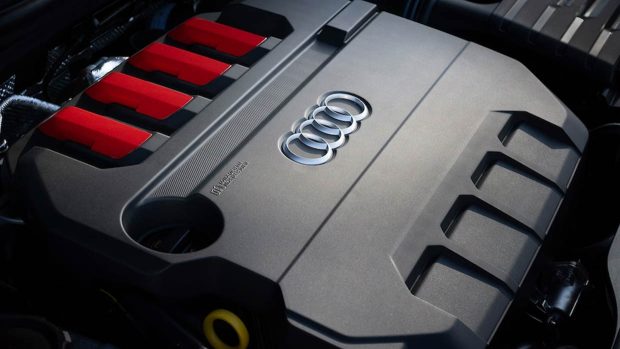 Compartiment moteur Audi S3 prototype EA888 2,0 litres 2025