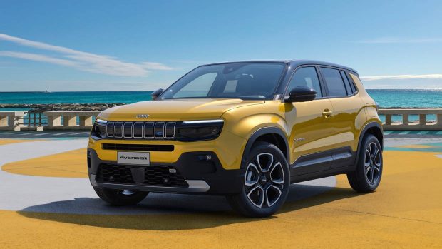 Jeep Avenger 2024 avant 3/4 peinture jaune