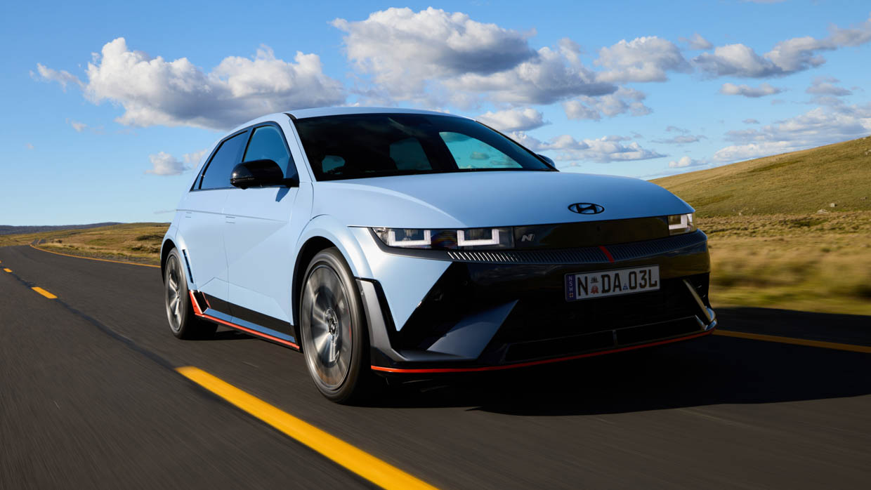 Hyundai Ioniq 5 N 2024, 3/4 avant, prise de vue 3