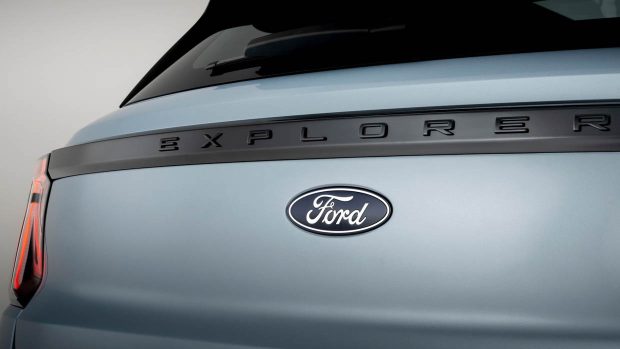 Photo de l'insigne arrière du Ford Explorer 2024