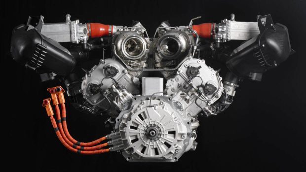 Moteur V8 hybride biturbo Lamborghini de 4,0 litres