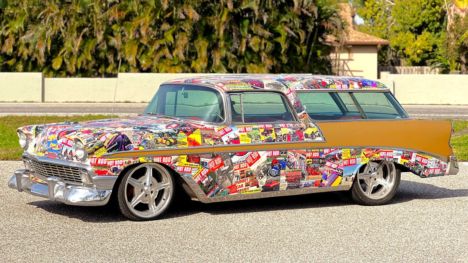 Vous recherchez le fouet parfait pour le HOT ROD Power Tour ?  Cette Chevrolet Nomad 56 pourrait être la vôtre !