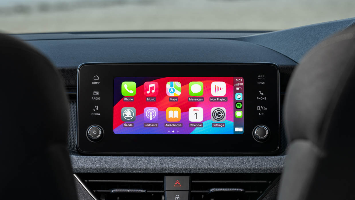 Écran tactile Skoda Kamiq Select 2024 avec Apple CarPlay
