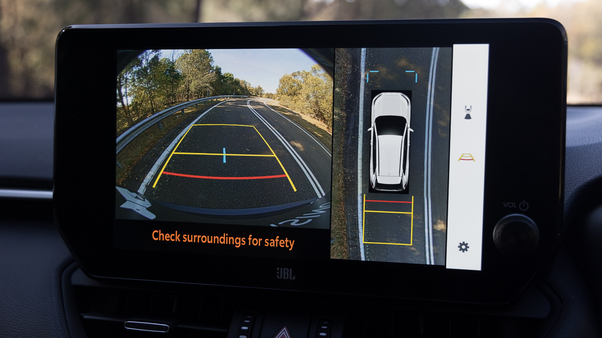 Écran de caméra de recul du Toyota RAV4 Cruiser Hybrid 2024