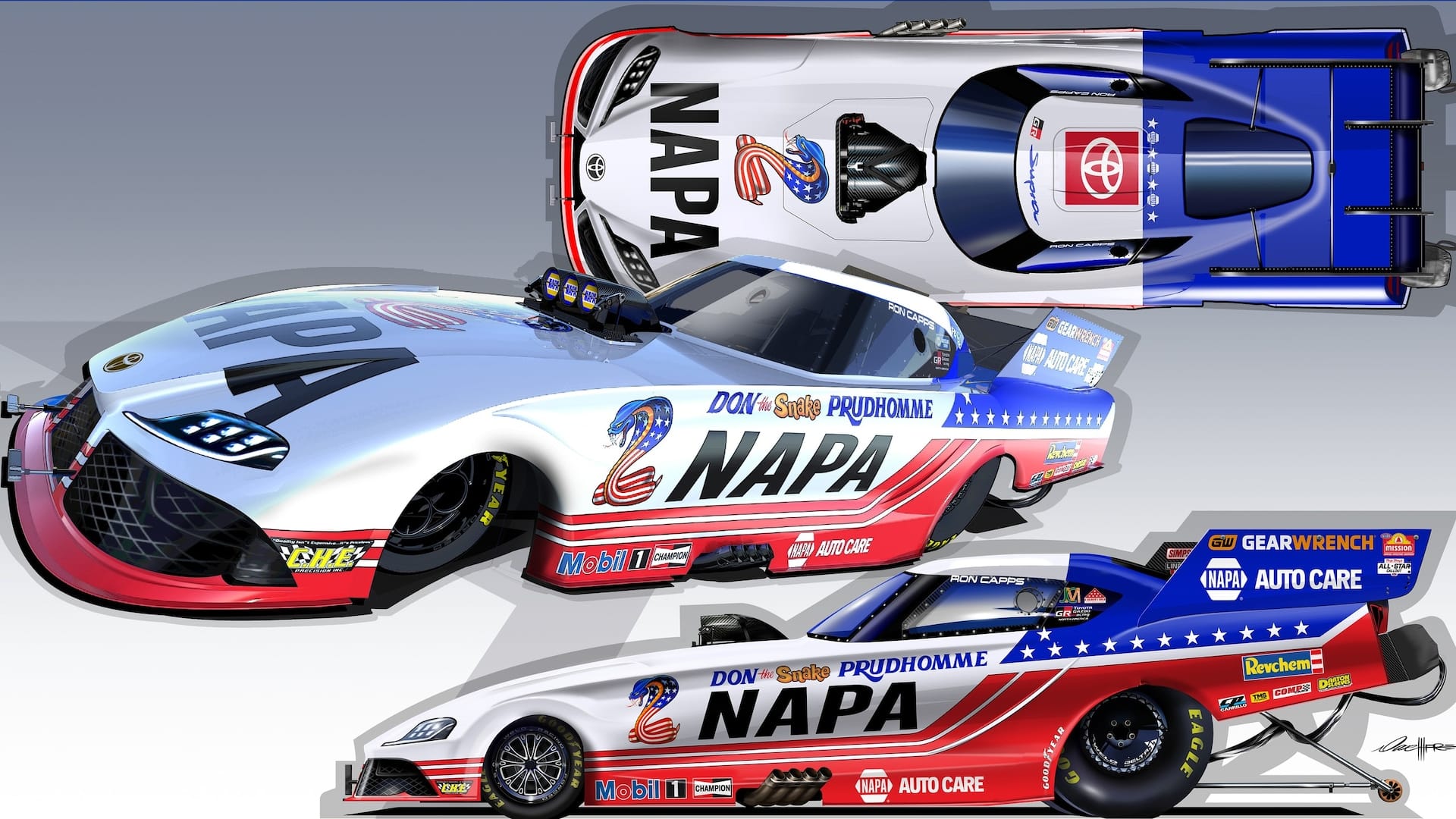 001 Ron Capps NHRA NAPA Funny Car