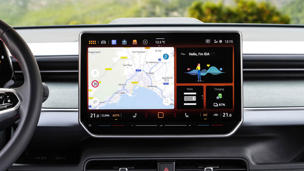 Cartes à écran tactile central intérieur du Volkswagen ID Buzz GTX 2025