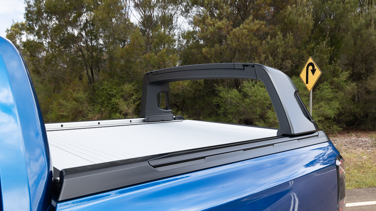Support flexible du Ford Ranger Wildtrak V6 2024 coulissant vers l'arrière