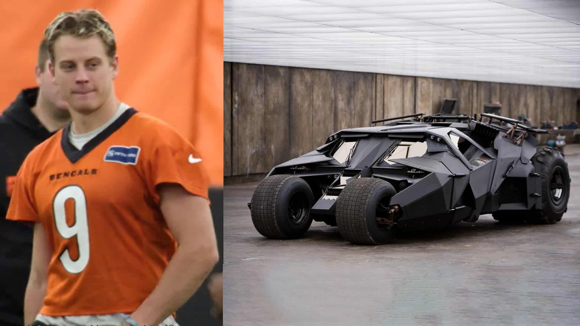 Joe Burrow Batmobile Tumbler Batman Hard Knocks