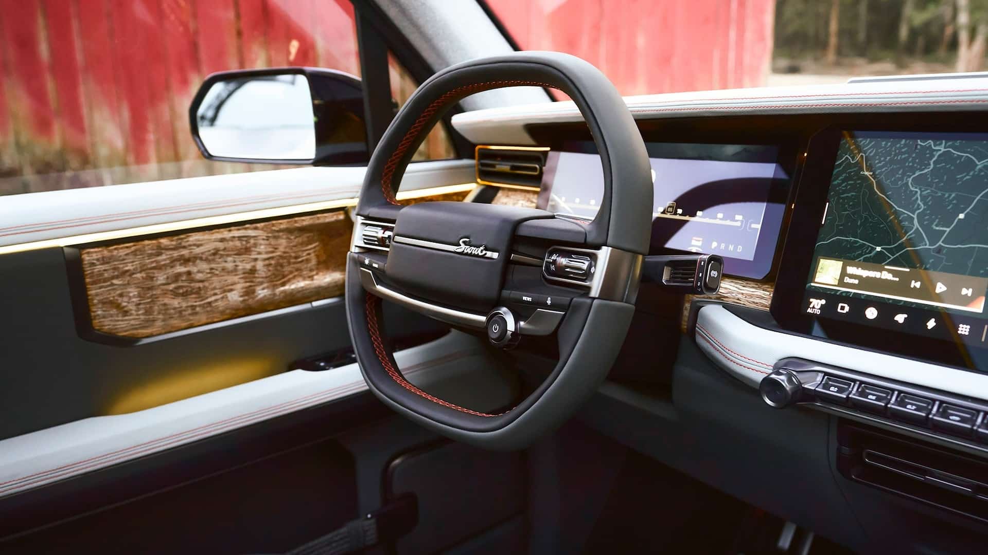 Scout Terra Electric Pickup Truck Interior