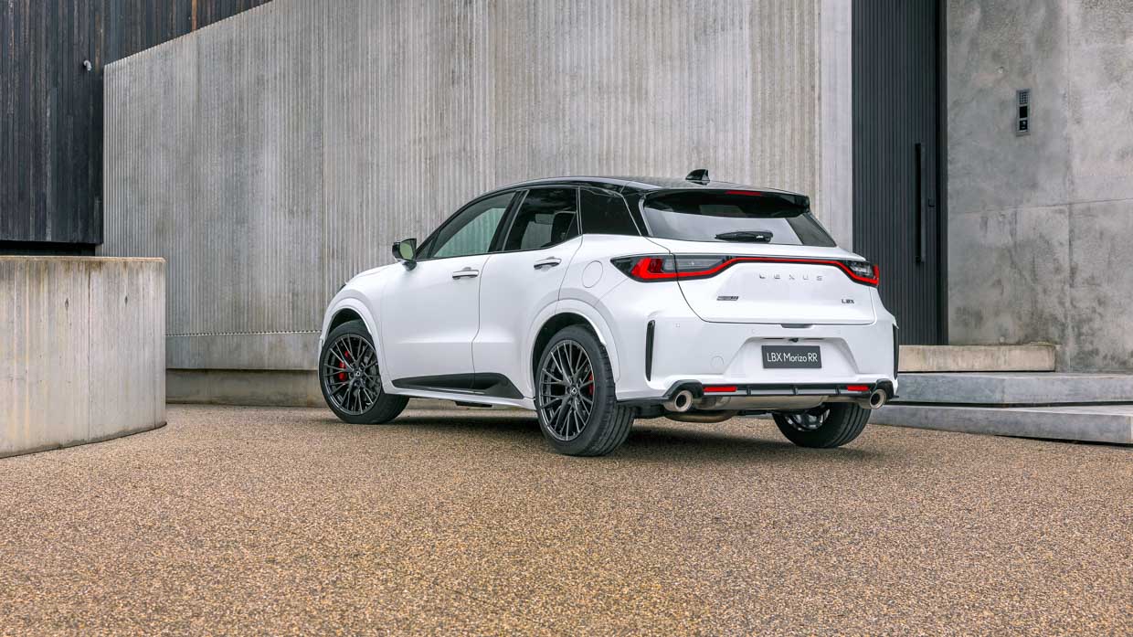 Lexus lbx Morizo ​​RR 2025 arrière