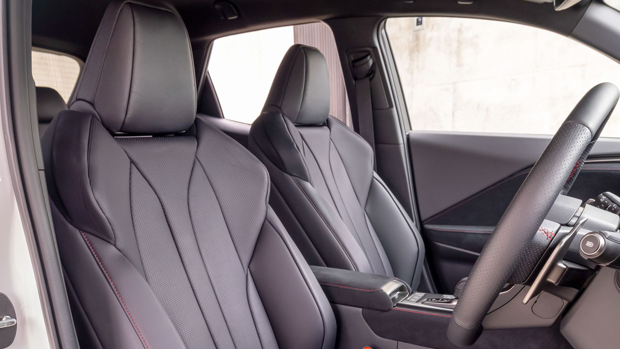 Lexus lbx Morizo ​​RR 2025 sièges intérieurs