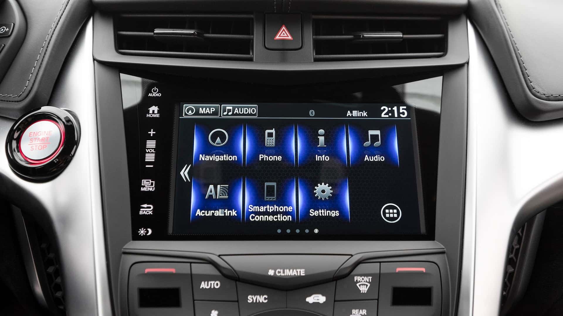 2020 Acura NSX infotainment system