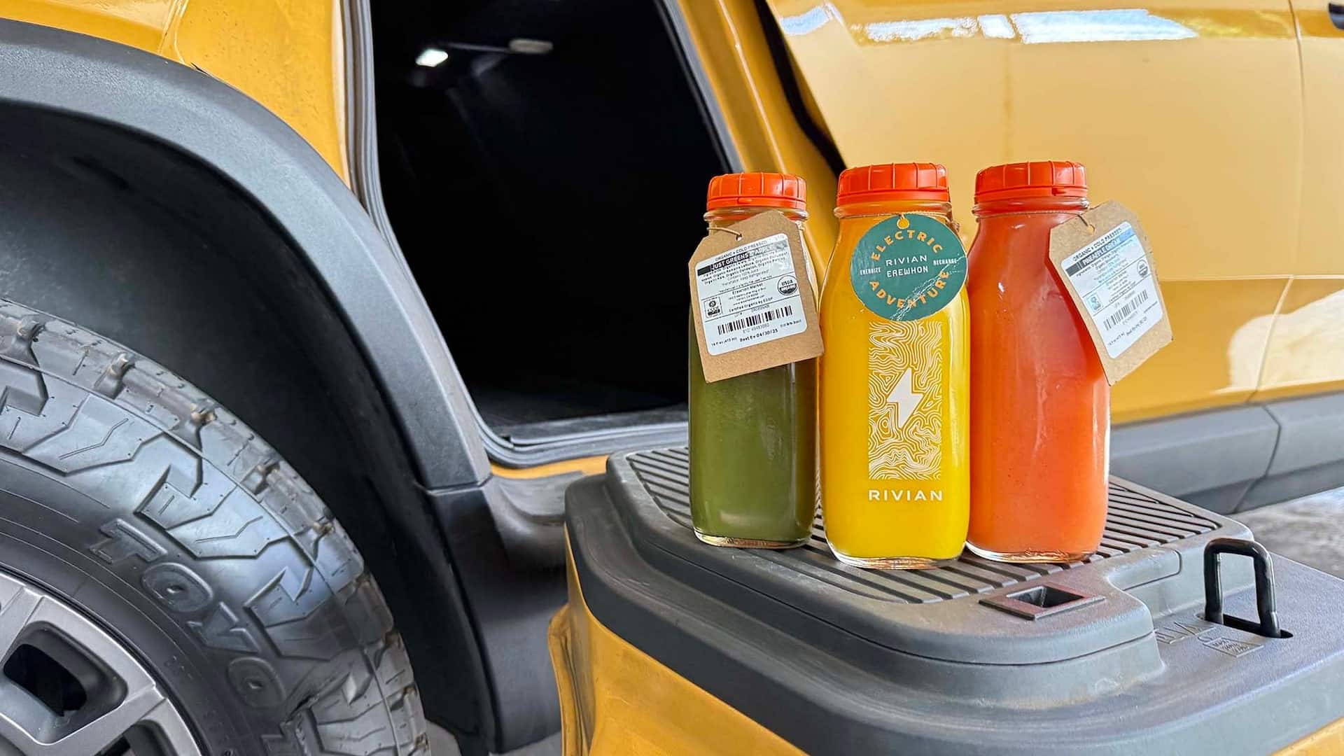 Rivian x Erewhon Juice Hands On Taste Test 14