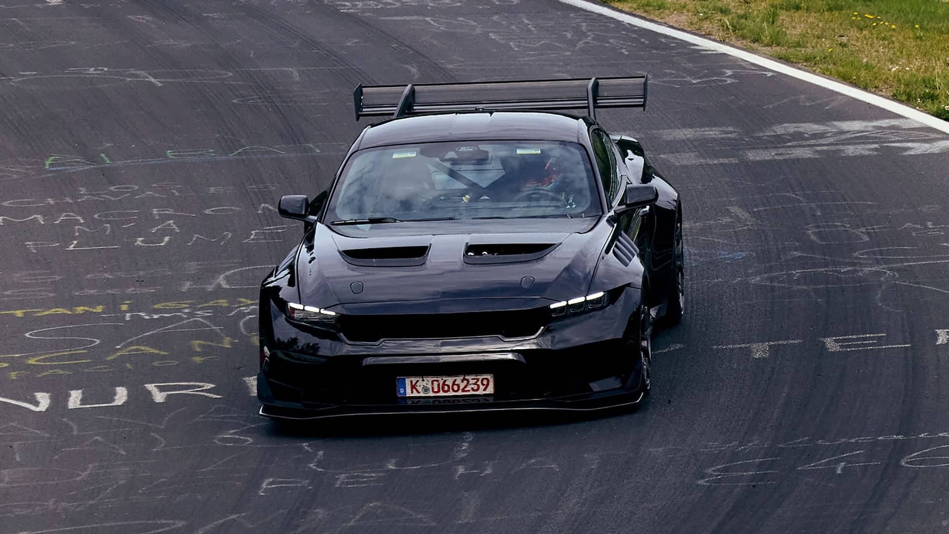 Ford Mustang GTD Nurburgring lap time lead