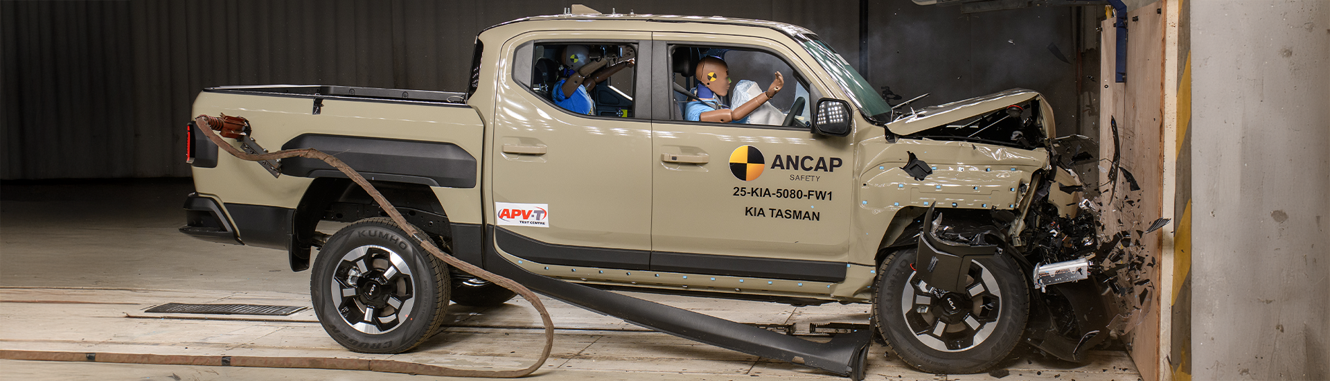 Kia Tasman Crash Test Résultats: Évaluation de la sécurité ANCAP cinq étoiles pour Toyota Hilux et Ford Ranger Rival