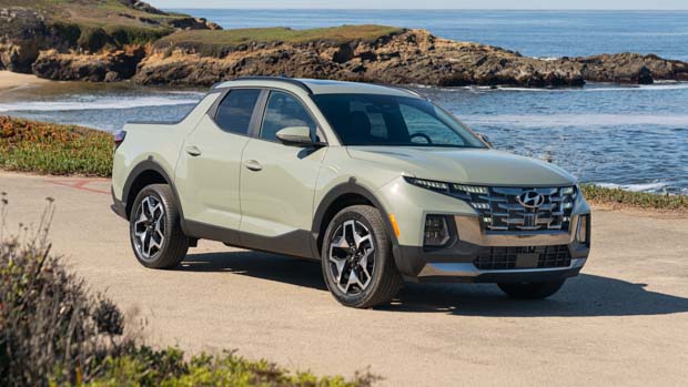 Hyundai Santa Cruz 2022 Front 3/4 plage
