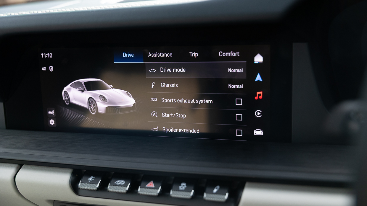 Porsche 911 GTS T 2025 Écran intérieur