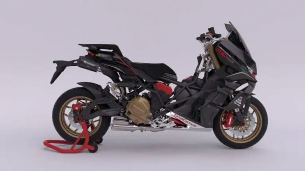 Tecnologia motociclistica su uno scooter
