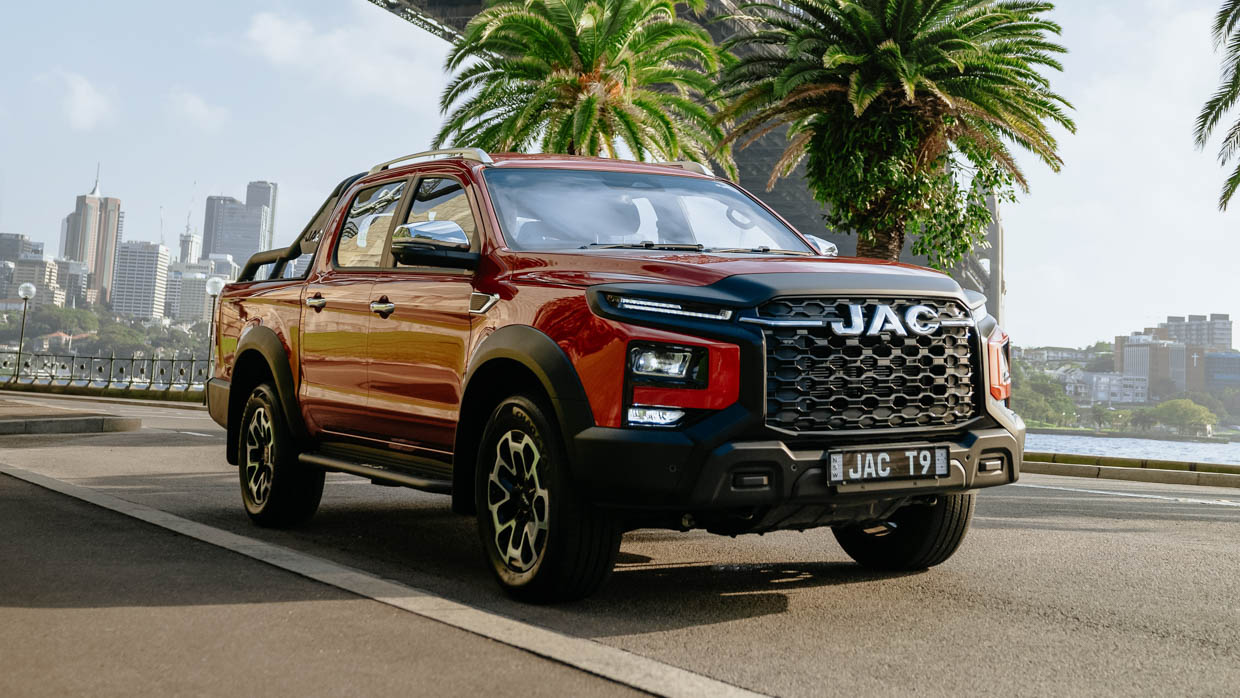 JAC Motors T9 ute 2024 près du port de Sydney