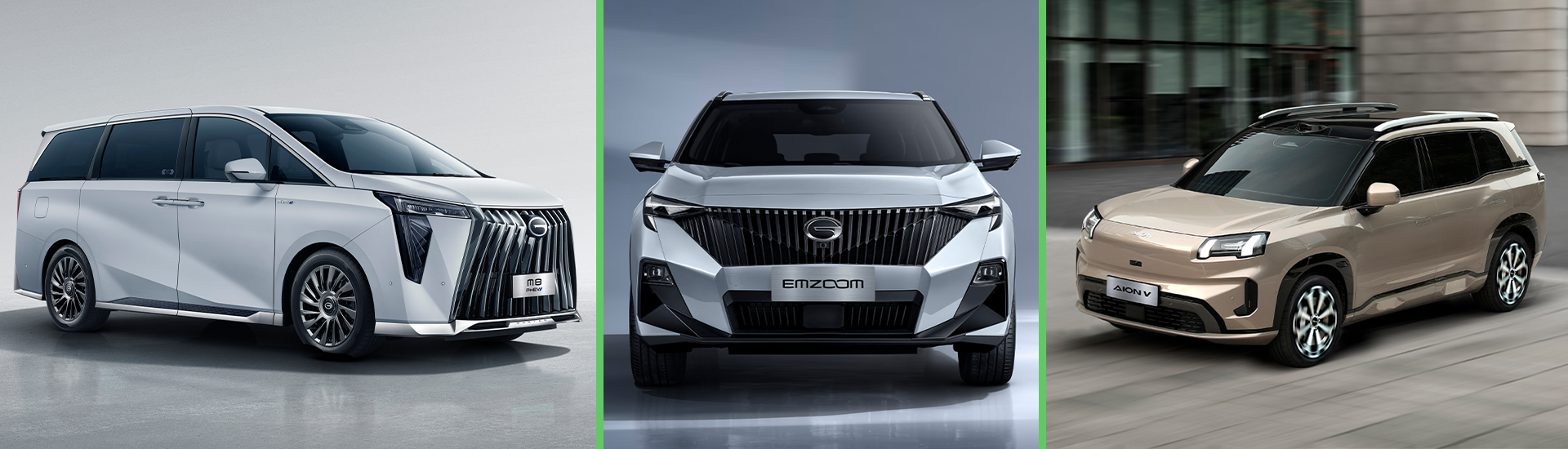 Le GAC chinois confirmé pour l'Australie : les SUV essence Emzoom et électriques Aion V et le fourgon hybride M8 sont prêts à être libérés