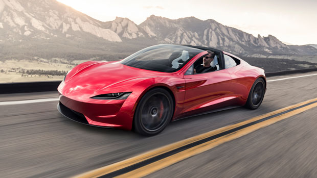 Conduite du Tesla Roadster 2023