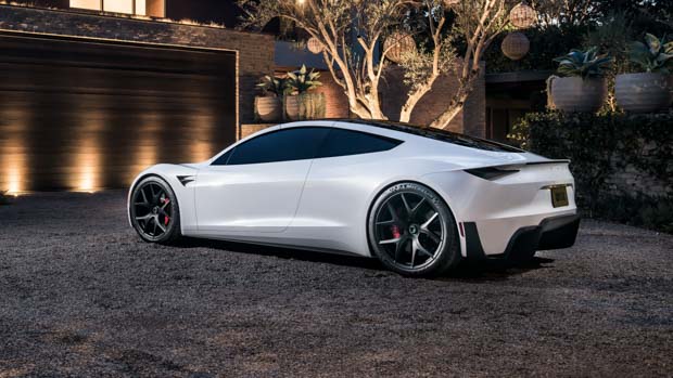 Tesla Roadster 2023 arrière 3/4